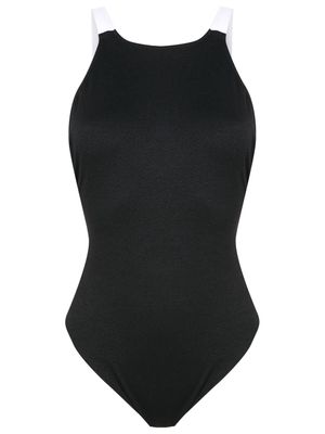 Osklen contrast-strap swimsuit - Black