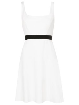 Osklen contrast-stripe mini dress - White