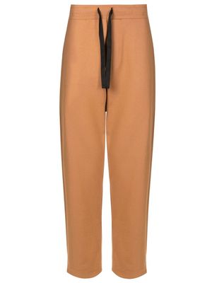 Osklen cotton drawstring-fastening trousers - Brown