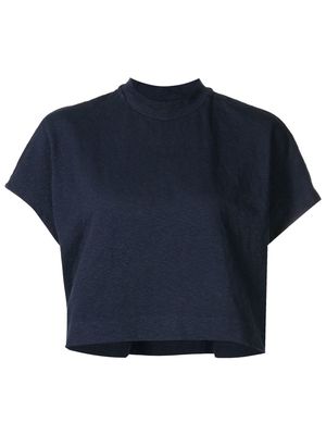 Osklen cropped cotton T-shirt - Blue