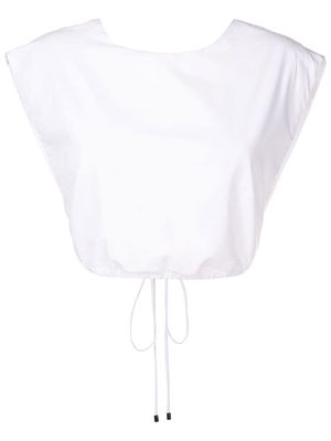 Osklen cropped cotton top - White