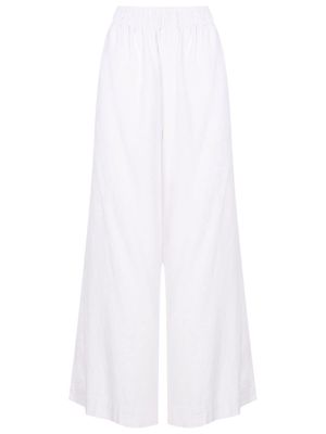 Osklen cropped elasticated-waistband trousers - Neutrals