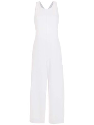 Osklen crossover-strap jumpsuit - White