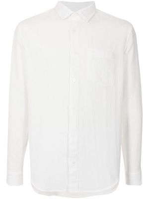 Osklen Crumple long-sleeve cotton shirt - White