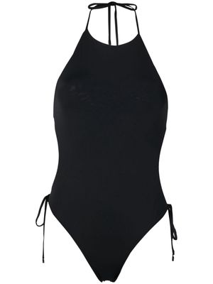 Osklen cut-out halterneck swimsuit - Black