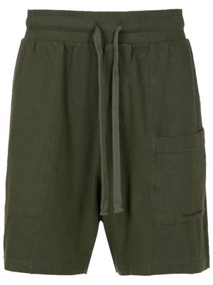 Osklen drawstring-fastening detail shorts - Green