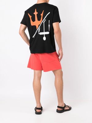 Osklen drawstring shorts above-knee shorts - Orange