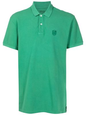 Osklen embroidered-logo short-sleeved polo shirt - Green