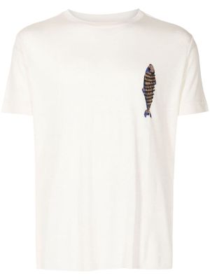 Osklen Fish-print T-shirt - Neutrals