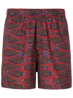 Osklen Fish swim shorts - Red
