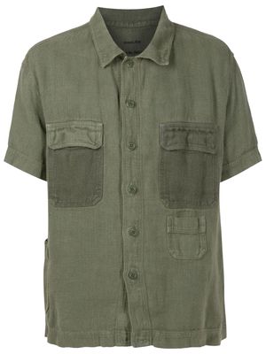 Osklen flap-pocket short-sleeved shirt - Green