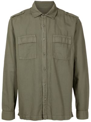 Osklen flap-pockets buttoned shirt - Green