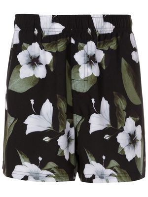 Osklen Floral Acqua swim shorts - Black
