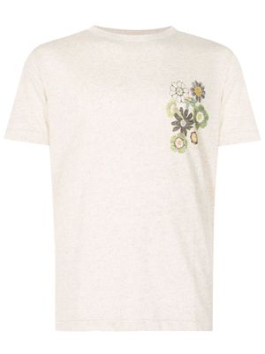 Osklen Floral crew-neck T-shirt - Neutrals