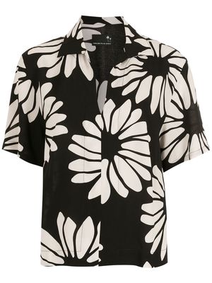 Osklen floral print shirt - Black