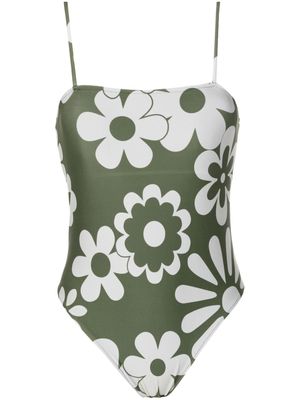 Osklen floral-print swimsuit - Green