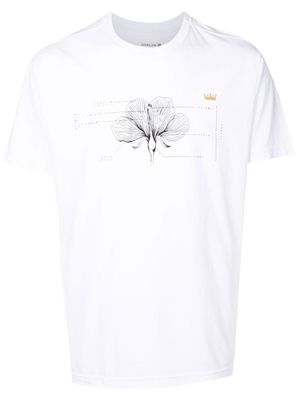 Osklen flower-print cotton T-shirt - White
