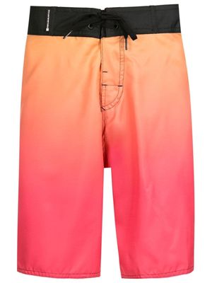Osklen gradient-effect drawstring shorts - Orange