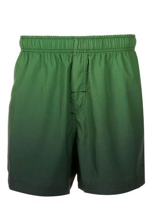 Osklen gradient-effect swim shorts - Green