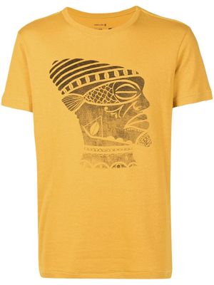 Osklen graphic-print cotton-hemp T-shirt - Yellow