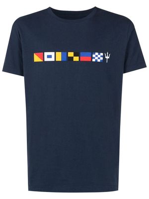 Osklen graphic-print detail T-shirt - Blue