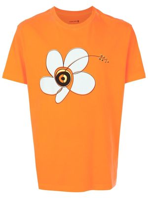 Osklen graphic-print detail T-shirt - Orange