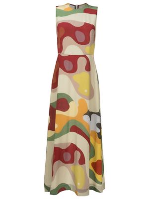 Osklen graphic-print sleeveless silk maxi dress - Multicolour