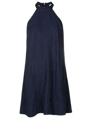 Osklen halterneck A-line mini dress - Blue