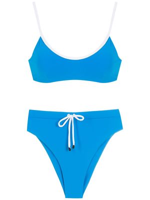 Osklen high-waist drawstring bikini - Blue