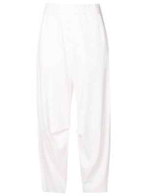 Osklen high-waisted cropped trousers - Neutrals