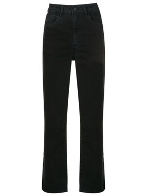 Osklen high-waisted straight jeans - Black