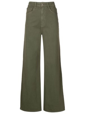 Osklen high-waisted trousers - Green