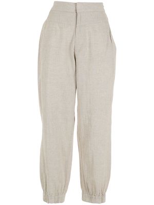Osklen high-waisted trousers - Neutrals