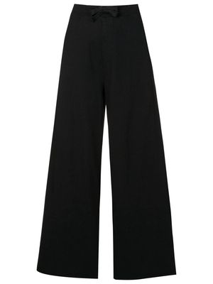 Osklen high-waisted wide-leg trousers - Black