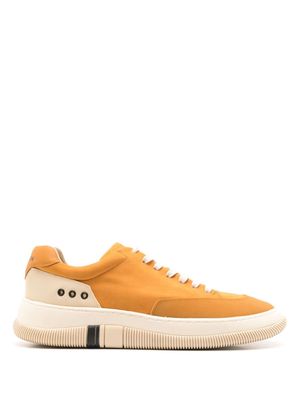 Osklen Hybrid lace-up leather sneakers - Yellow