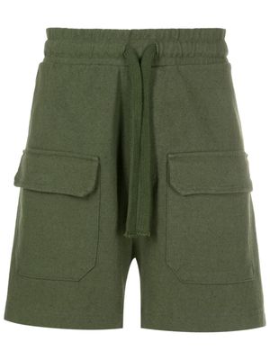 Osklen Jute drawstring Bermuda shorts - Green