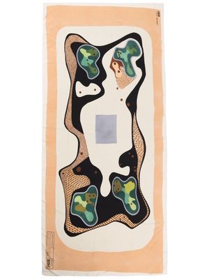 Osklen Largo Do Machado abstract-print silk scarf - Multicolour