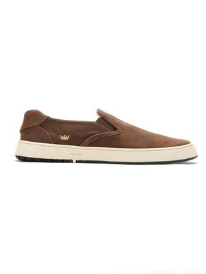 Osklen leather slip on sneakers - Brown