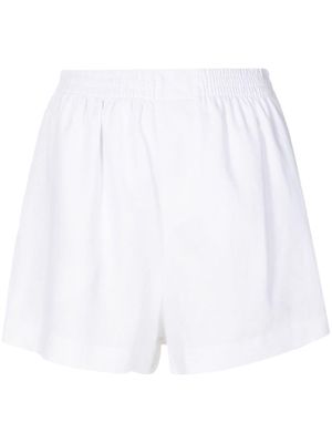 Osklen linen-blend track shorts - White
