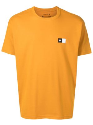 Osklen logo-patch cotton T-shirt - Yellow