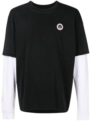 Osklen logo patch long-sleeve T-shirt - Black