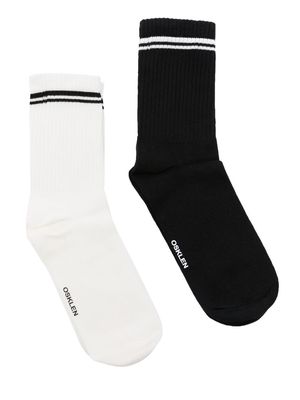 Osklen logo-print sock pack - Black