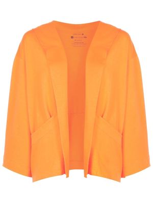 Osklen long sleeve hooded poncho - Orange