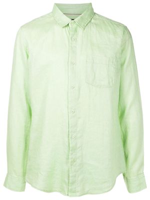 Osklen long-sleeved flax shirt - Green