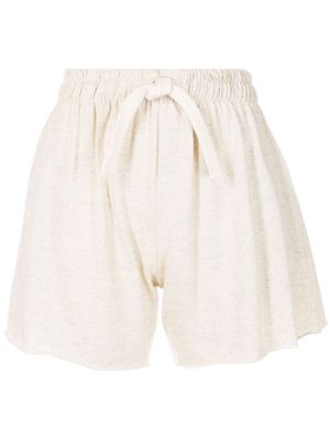 Osklen mélange-effect drawstring shorts - Neutrals
