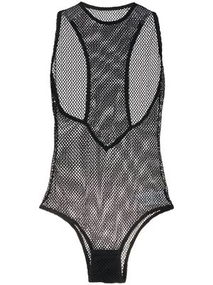 Osklen mesh sleeveless bodysuit - Black