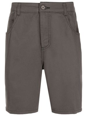 Osklen mid-rise straight-leg cotton shorts - Grey