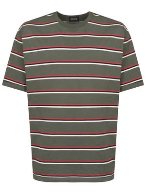 Osklen Over Tropical Stripes cotton T-Shirt - Green