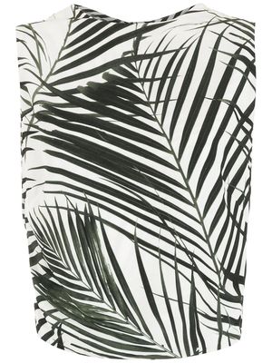 Osklen palm leaf light blouse - Neutrals