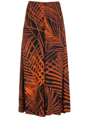 Osklen Palm Leaf wrap trousers - Orange